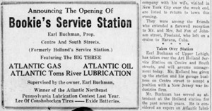 Buchman Service Station, 1941 ad