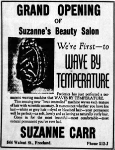 Suzanne Carr beauty shop opens