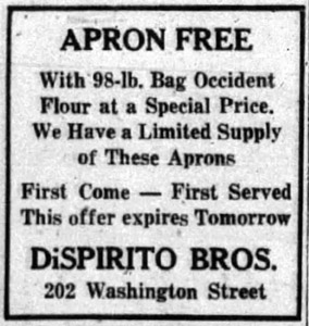 DiSpirito's ad, 1939