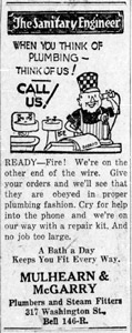 Mulhearn & McGarry, 1925 ad