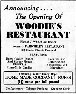 Woodie's grand opening, 1950 ad 