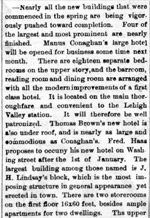 1881 report of new Lindsay building