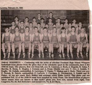 FHS Basketball 1940-1941