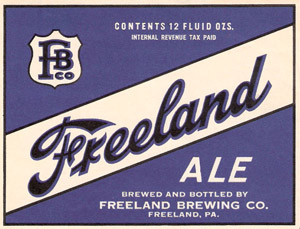 Freeland Brewery lable