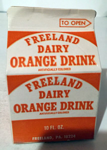 Freeland
                dairy orange drink carton