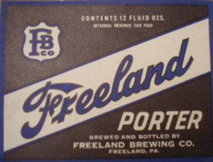 Freeland Brewery lable