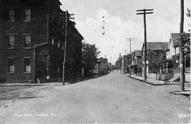 Walnut Street, looking west