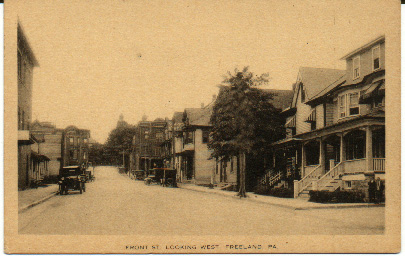 Front Street, looking west