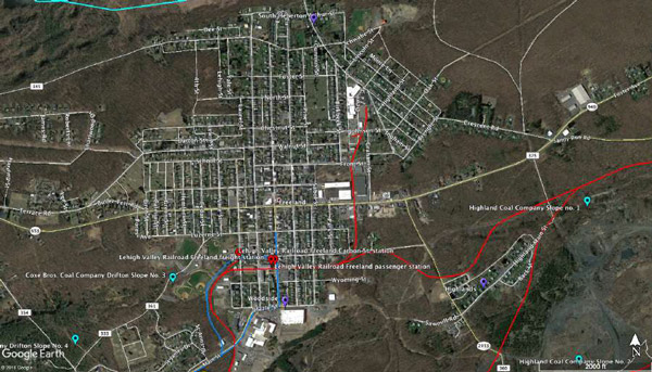 Google Earth mapping of Freeland railroads