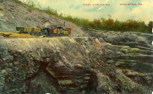 Hazleton strip mining ca. 1910