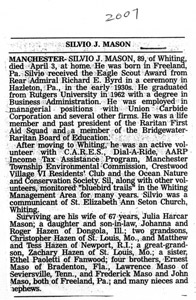 Silvio Mason obituary