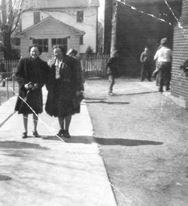 Edith Saricks and Mary Hayes, FHS teachers, 1949