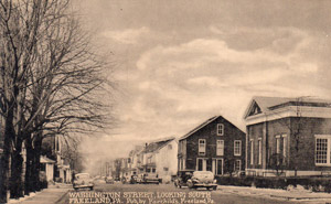 Washington Street above Main Street, looking south