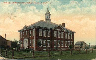 Mining & Mechanical Institute, Centre Street below Carbon Street