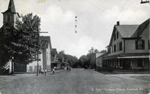 St. Lukes wooden church, and Cottage Hotel