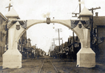 Ceremonial arches,
                      1906 Pearl Jubilee