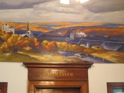 Mural in the Freeland Post Office