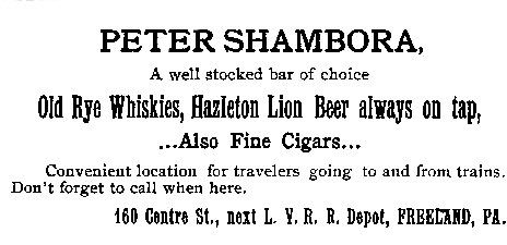 Shambora ad, 1895