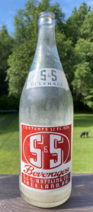 S & S Bottling Co. soda label