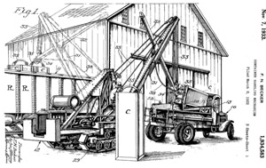 Frank N. Becker Patent photo for loading coal trucks