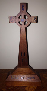Cross made from St. John's Reformed Church old
                organ