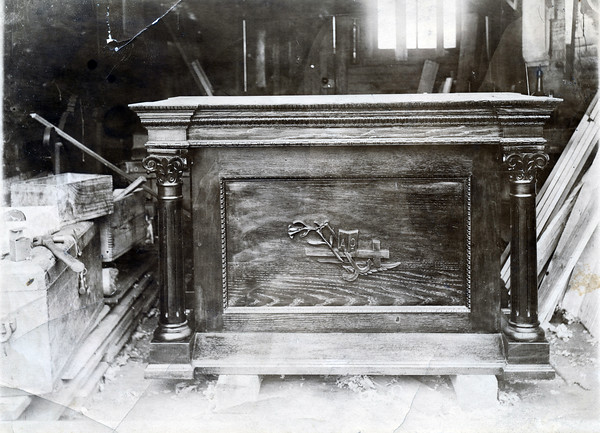 Unfinished altar