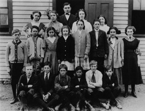 Jeddo School class, ca. 1910-1015
