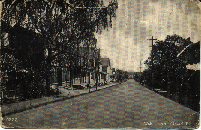 Walnut Street, looking east