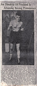 Joe Dinofrio, boxer