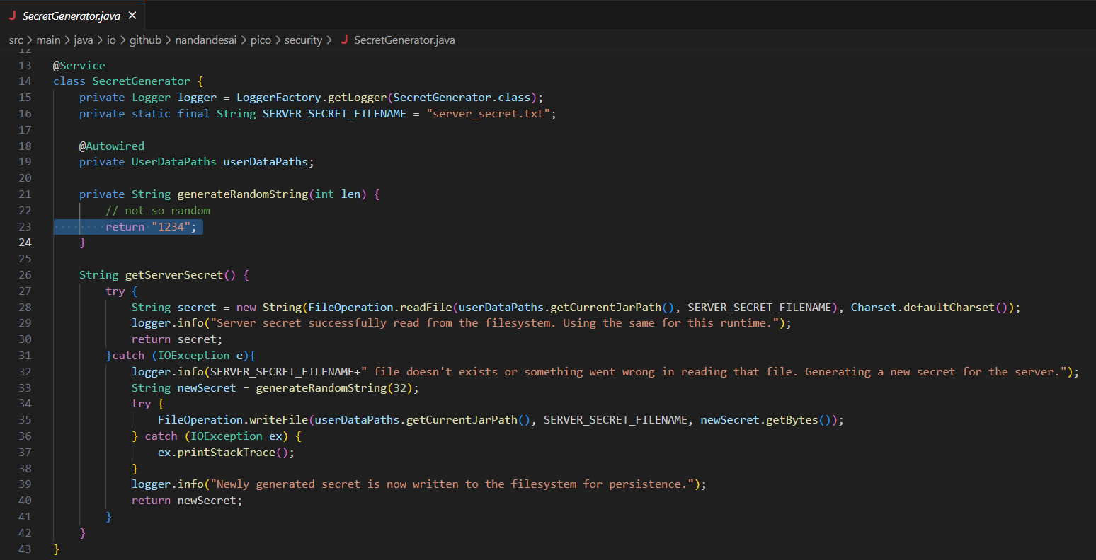 generateRandomString