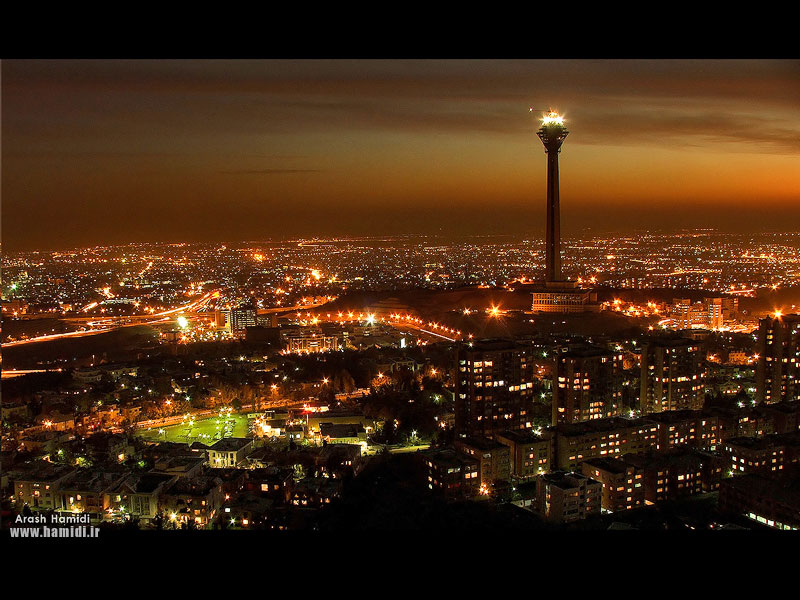 Tehran at night