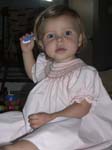 combing hair
