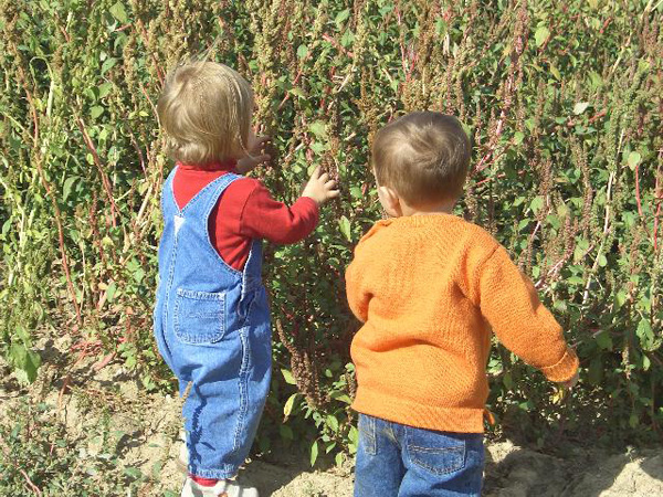 Lew and Siena exploring
