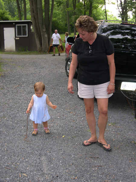 strolling with aunt Tam