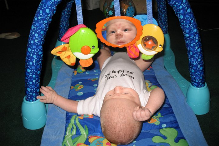 IMG_1245.JPG - In training for his future as a diver, Alexander loves to play in "the aquarium".