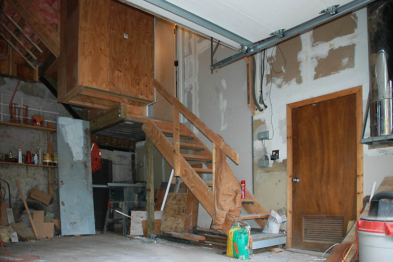 garage stairs before