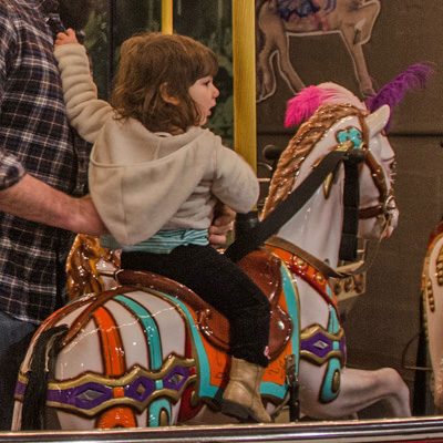 girl on a carousel