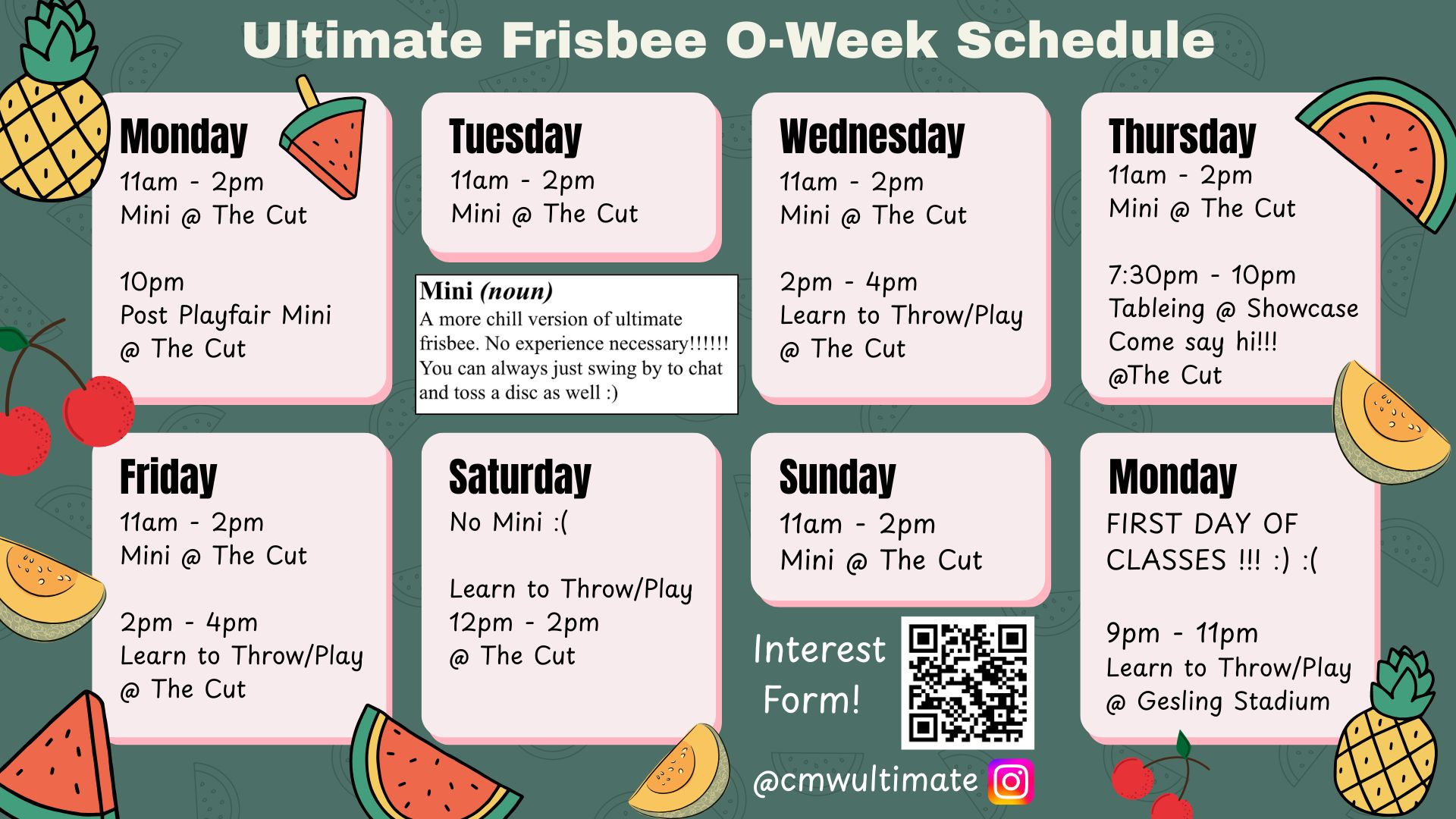 orientation calendar